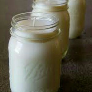 Homemade scented candles